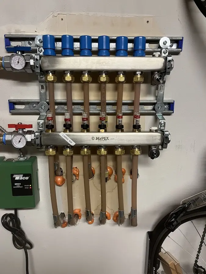 Plumber performing Gas Leak Detection at a residential property in Clayton